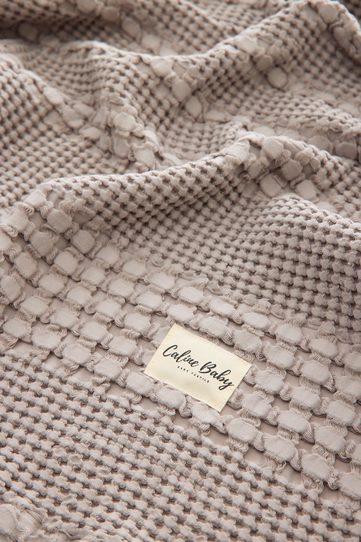Caline Baby Waffle Pamuklu Pike 100*90cm - Gri