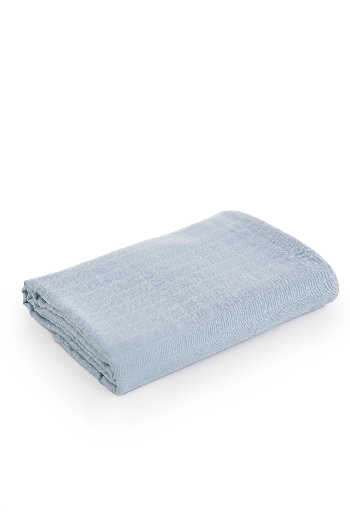 Muslin Cloth Cover Solid Color - Blue 120x120 cm + 4 Burp Cloths