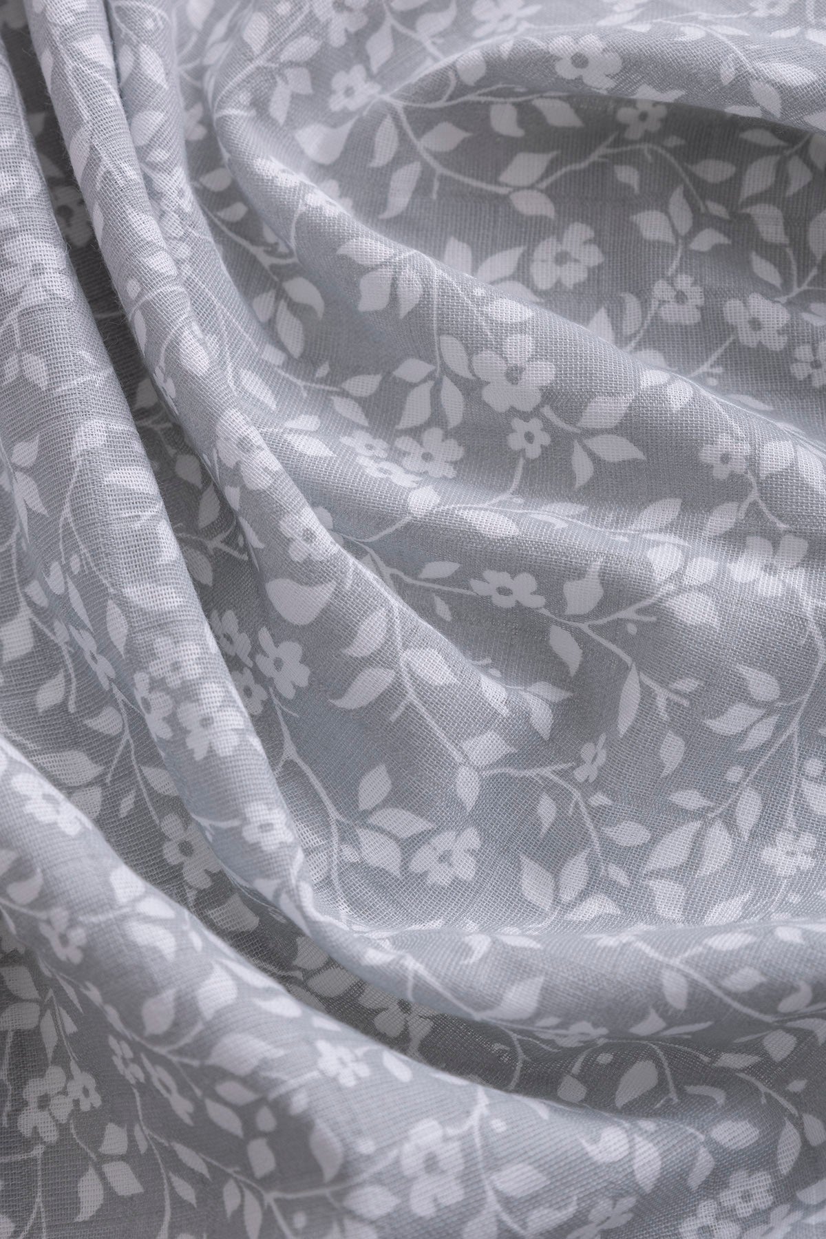 Muslin Cloth Cover Violet Pattern - Grey 120x120 cm + 4 Burp Cloths