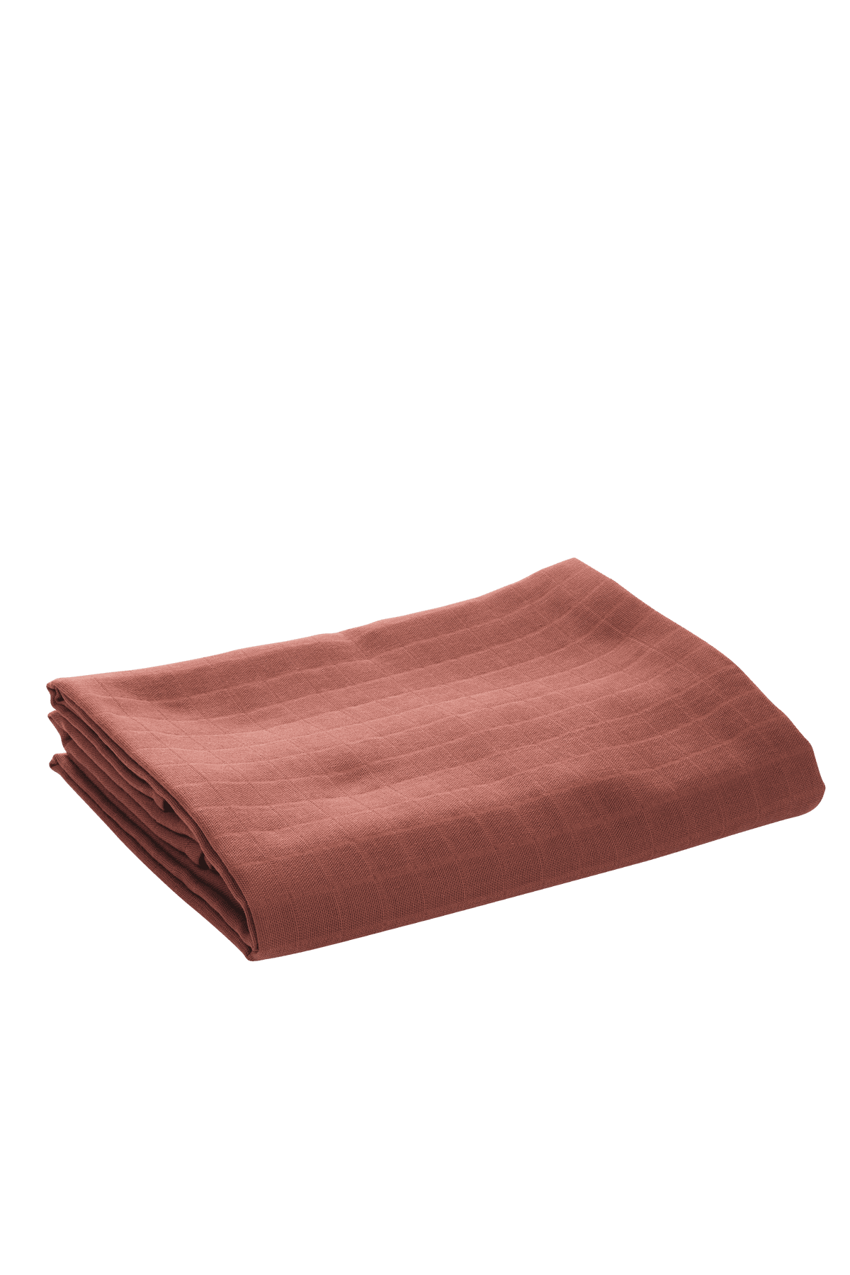 Muslin Cloth Blanket Plain Color - Coffee 120x120 cm + 4 Pieces of Burp Cloths