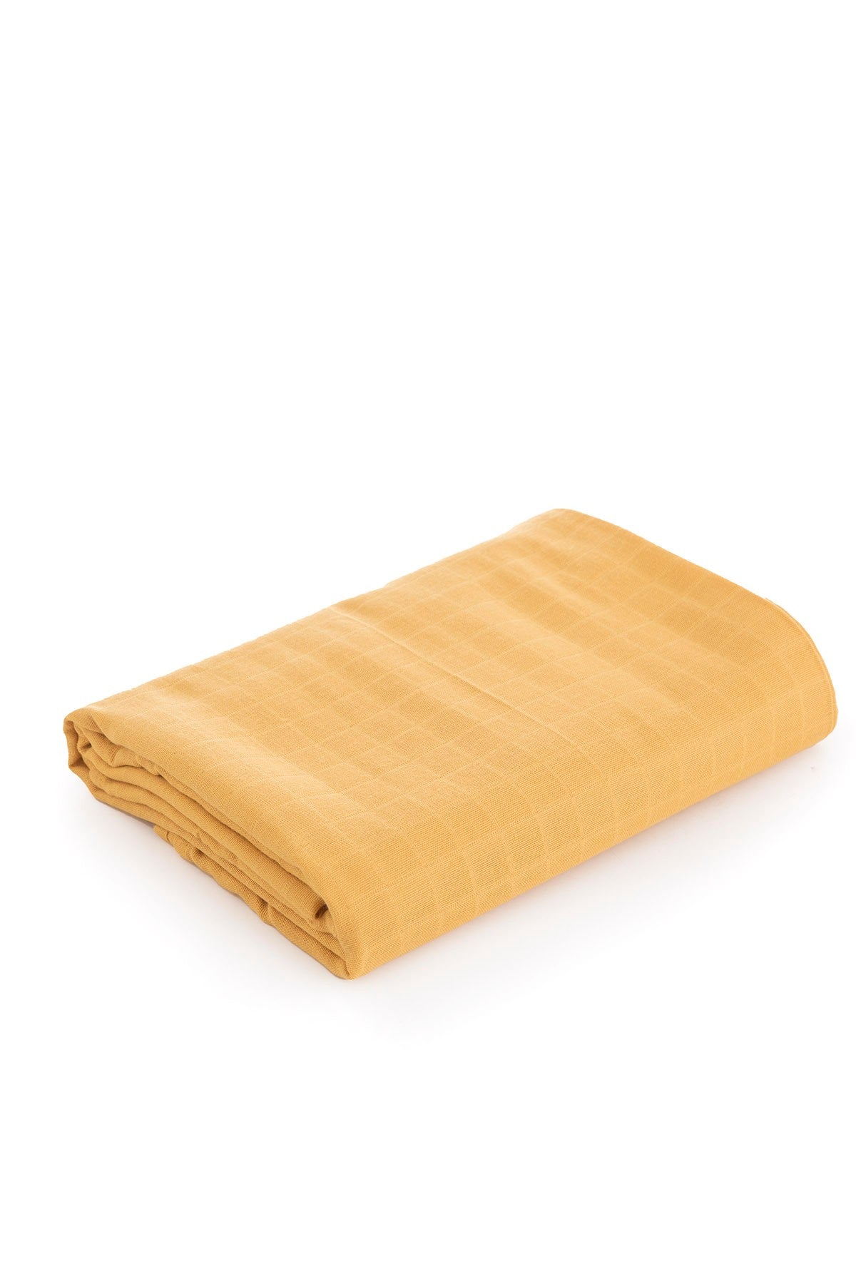 Muslin Fabric Cover Plain Color - Mustard 120x120 cm + 4 Burp Cloths