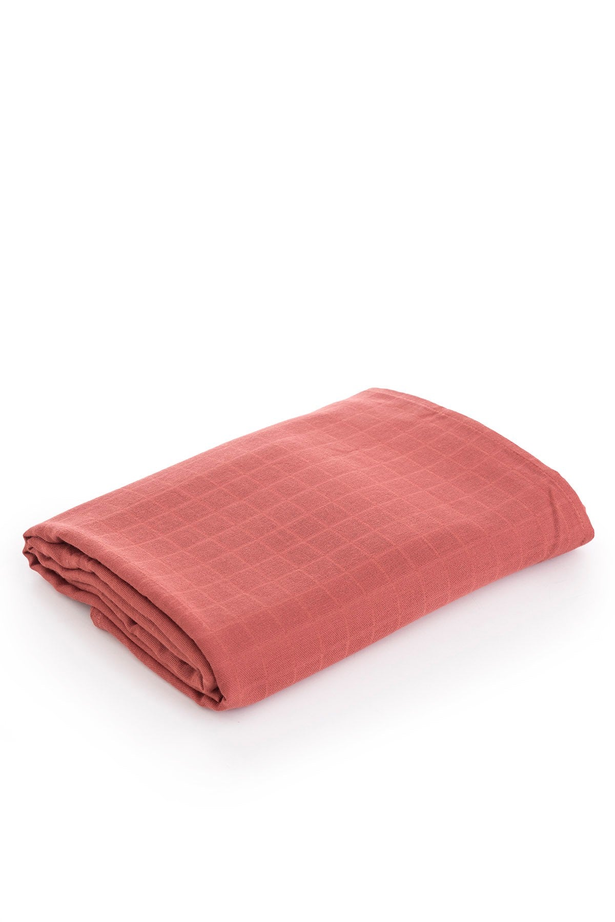 Muslin Cloth Cover Solid Color - Terracotta 120x120 cm + 4 Baby Wipes