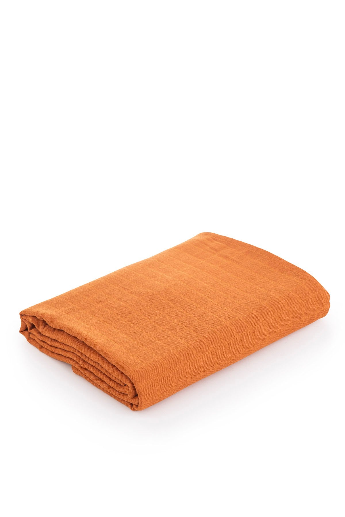 Muslin Swaddle Blanket Solid Color - Cinnamon 120x120 cm + 4 Burp Cloths