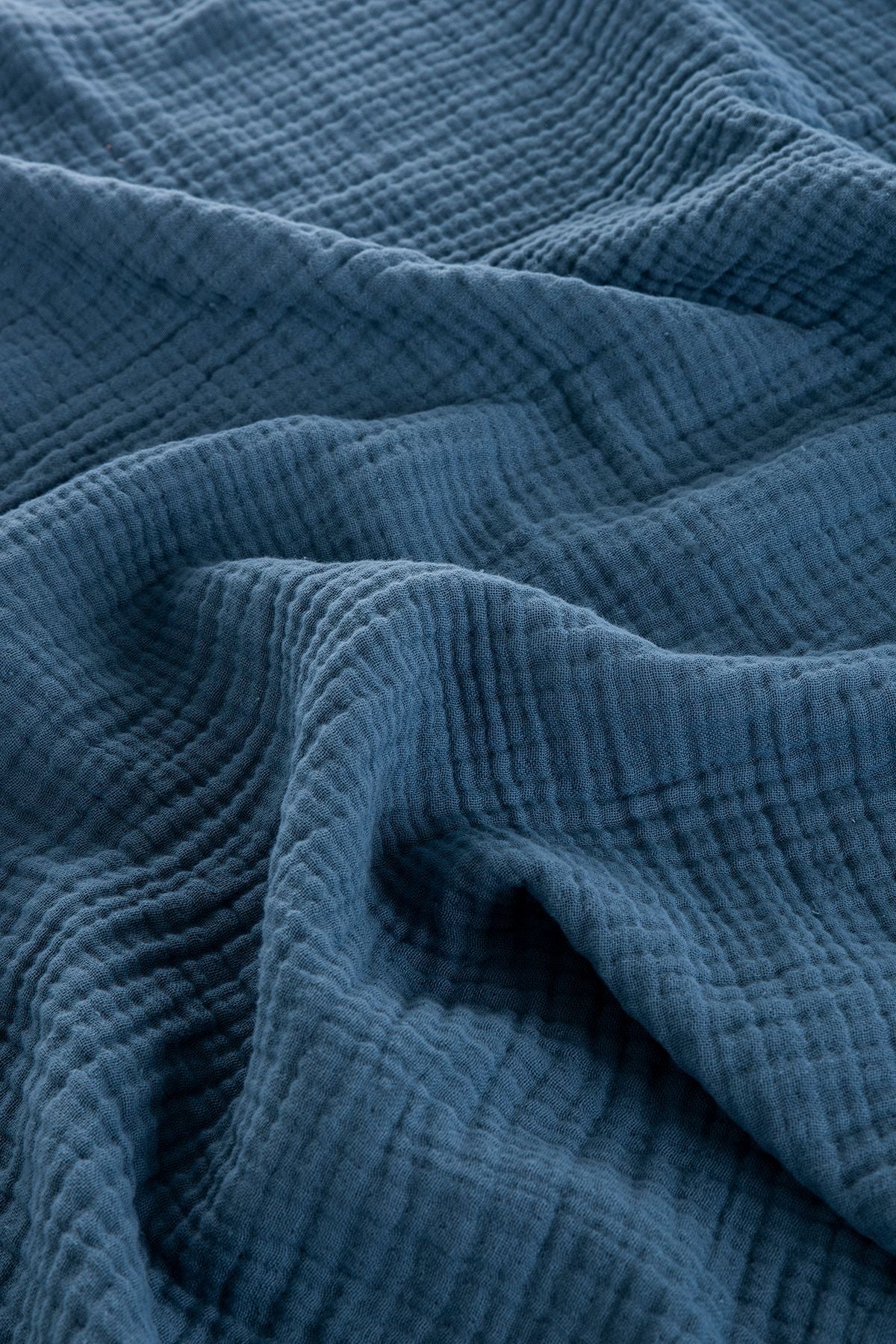 4 Kat Müslin Battaniye 120x120cm Navy