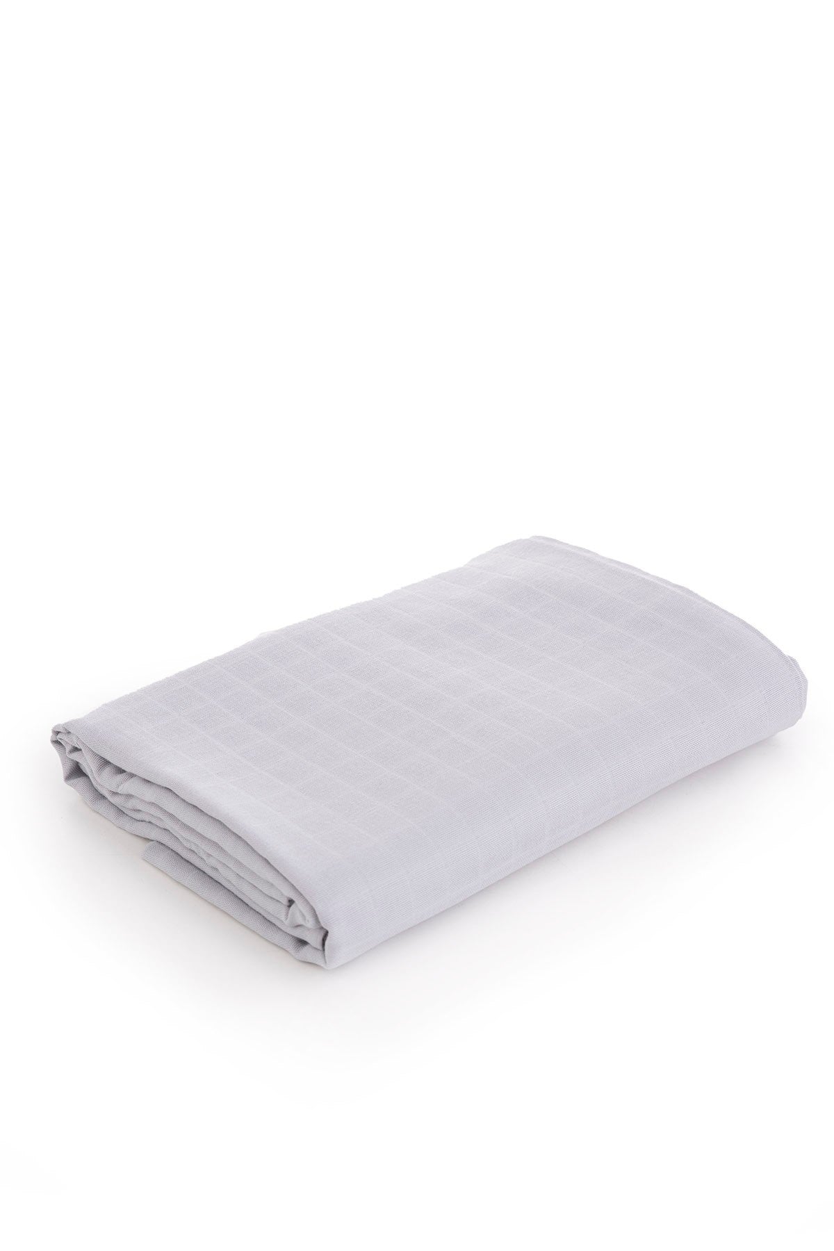 Muslin Cloth Cover Solid Color - Grey 120x120 cm + 4 Pcs Burp Cloths