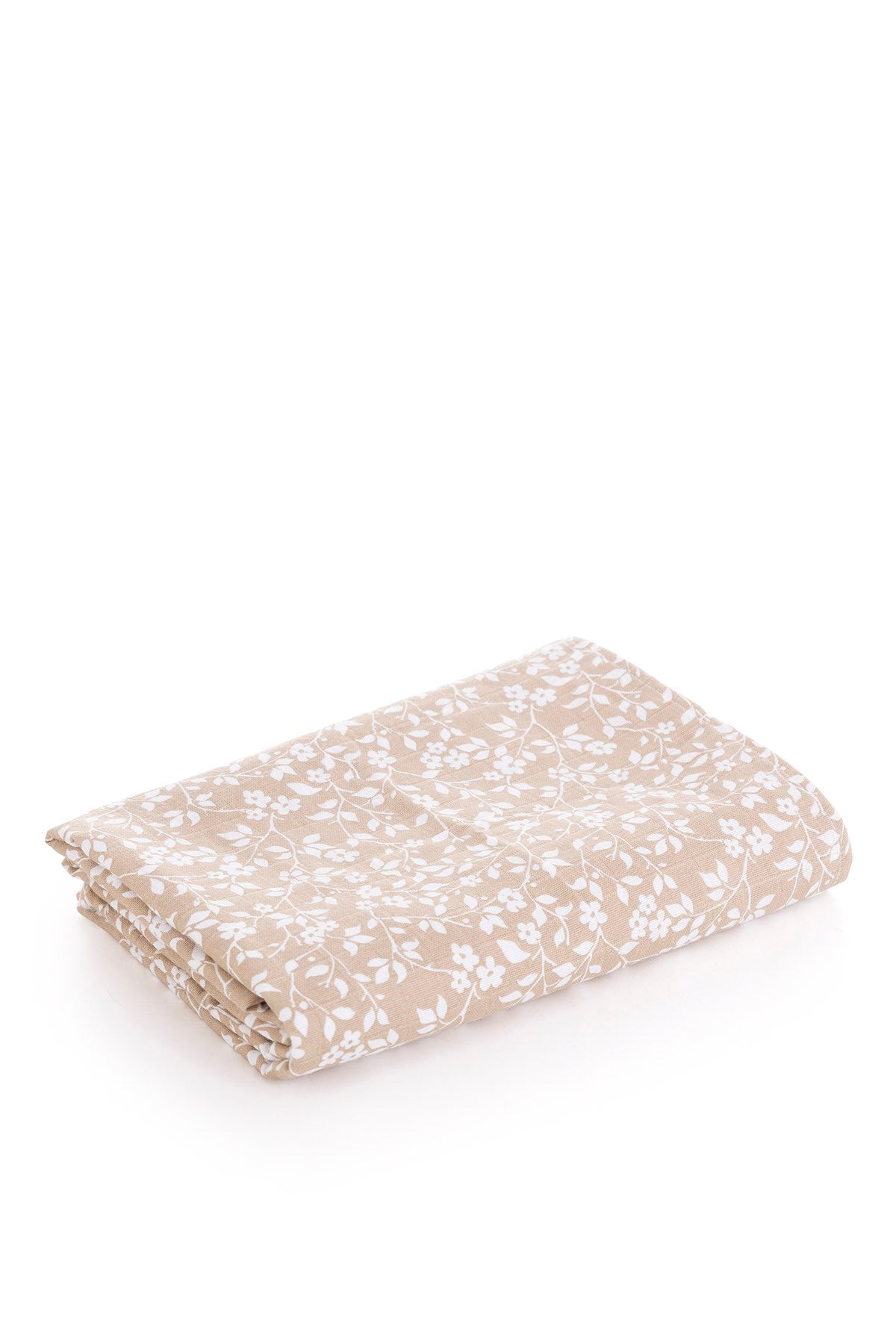 Muslin Cloth Blanket Violet Pattern - Beige 120x120 cm + 4 Burp Cloths