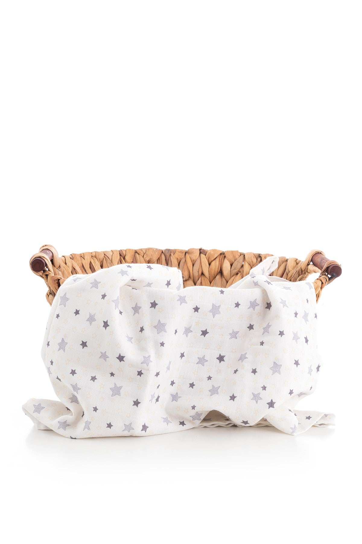 Muslin Cloth Cover Star Pattern Yellow 120x120 cm + 4 Piece Mouth Wipes