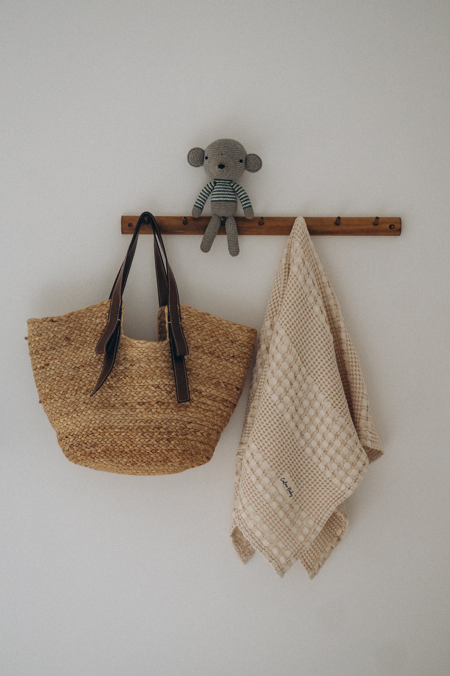 Caline Baby Waffle Pamuklu Pike 100*90cm - Krem