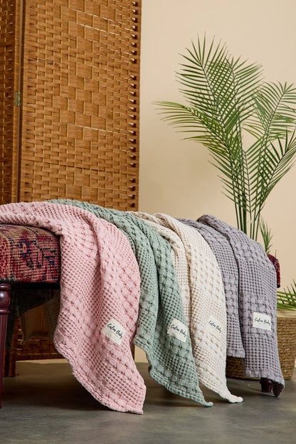 Caline Baby Waffle Pamuklu Pike 100x90 cm